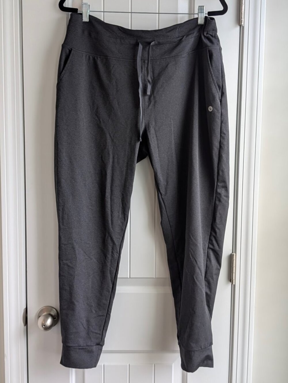 baleaf Women's Fleece Lined Pants Water-Resistant Joggers 2XL Gray Drawstring